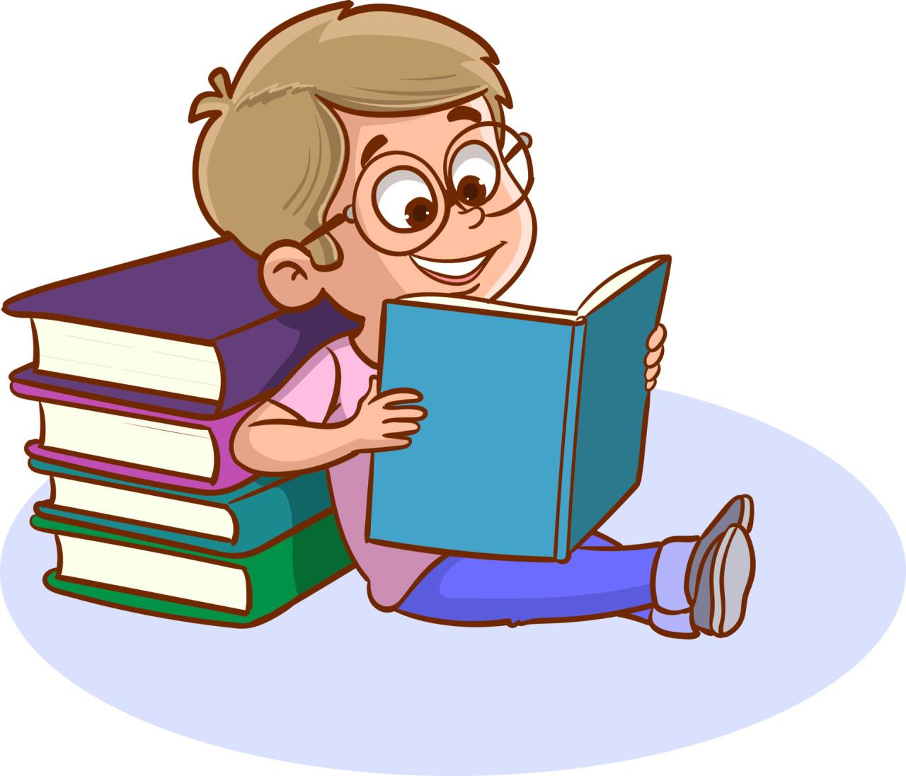 Cute little children reading a book 21612749 Vector Art at Vecteezy