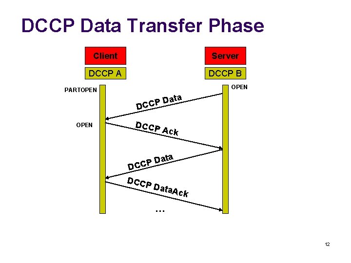 Datagram Congestion Control Protocol DCCP CISC 856 TCPIP