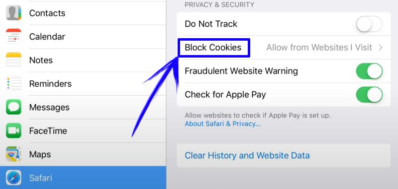 How to allow third party cookies on mac