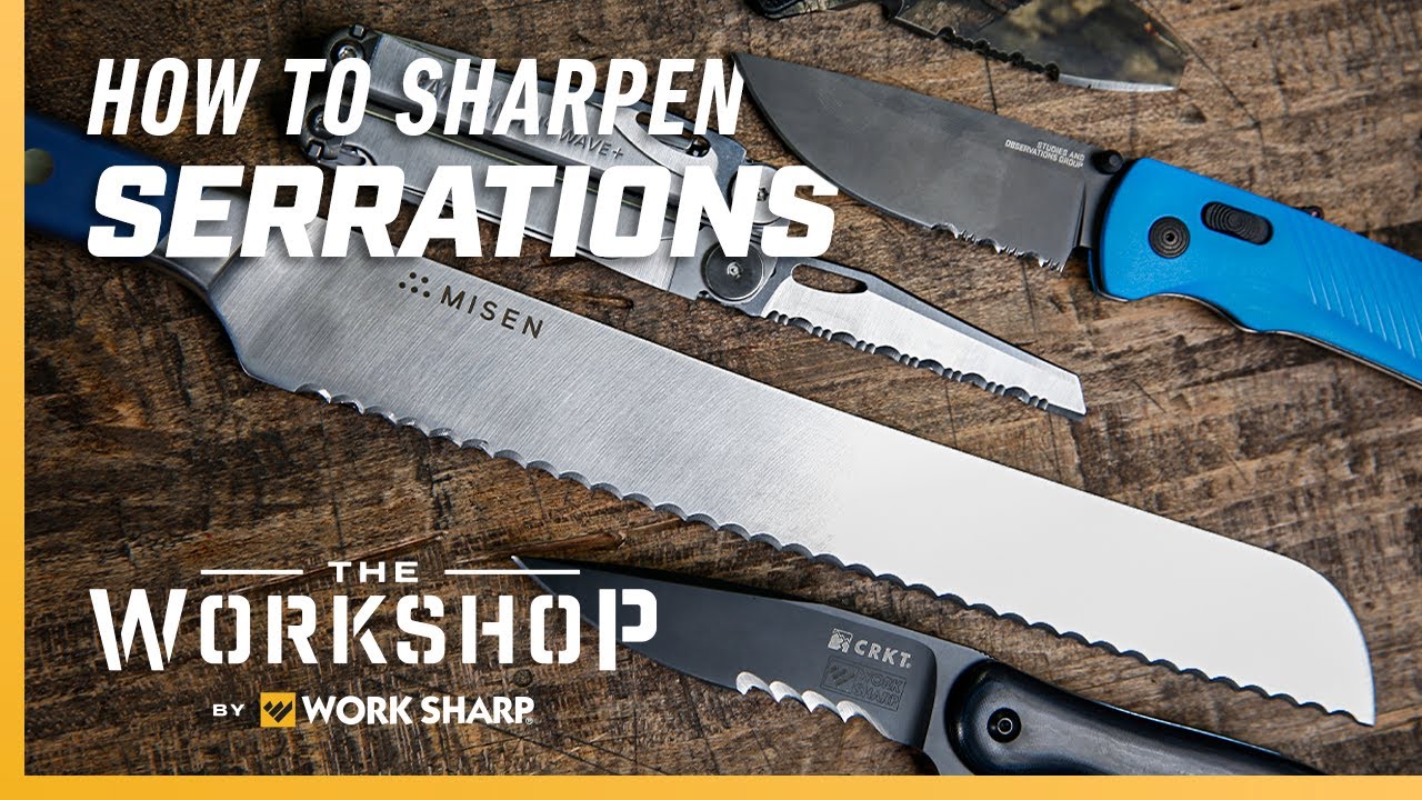 How to sharpen serrated knives