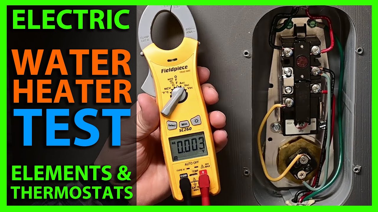 How to test water heater element