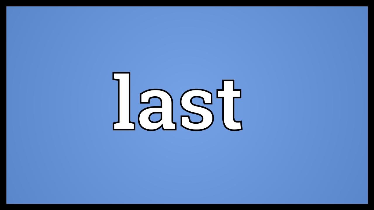 Last Meaning - YouTube